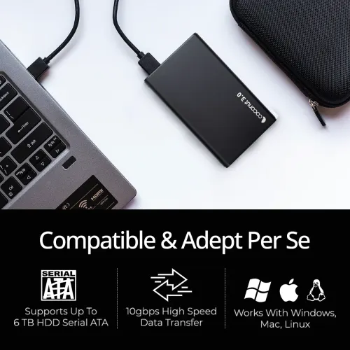 SC09-2.5’’ SATA CASING USB 3.0(METAL+OTG)-GREY